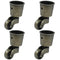 Luomorgo 4 Pack Antique Caster Cups Furniture Casters Wheels Zinc Alloy Swivel Cup Casters Round Cup Caster for Cabinet Patio Table Chair (1.5 Inc...