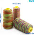 Rainbow Variegated Polyester Sewing Machine Thread All-Purpose Thread 3 Cones of 3000 Yards Each Spool Thread for Sewing Quilting Overlock Embroid...