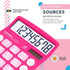 CATIGA Desktop Calculator 8 Digit with Solar Power and Easy to Read LCD Display, Big Buttons, for Home, Office, School, Class and Business, 4 Func...