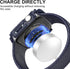 Waterproof Case 44mm for Apple Watch Series 6/5/4/SE with Tempered Glass Screen Protector, iWatch Full Protective Hard PC Bumper Face Cover for Me...