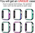 Compatible with Apple Watch Case 44mm SE SE2 Series 6/5/4 Bling Crystal Diamonds Rhinestone Bumper Cover for Women, Hard PC Protective Frame for i...