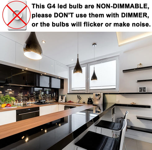 G4 LED Bulb 12V AC/DC 5W Equivalent to 40W Halogen Bulb, T3 JC Type Bi-Pin Base, Warm White 3000K G4 Bulb for Outdoor Landscape Lighting Deck Stai...