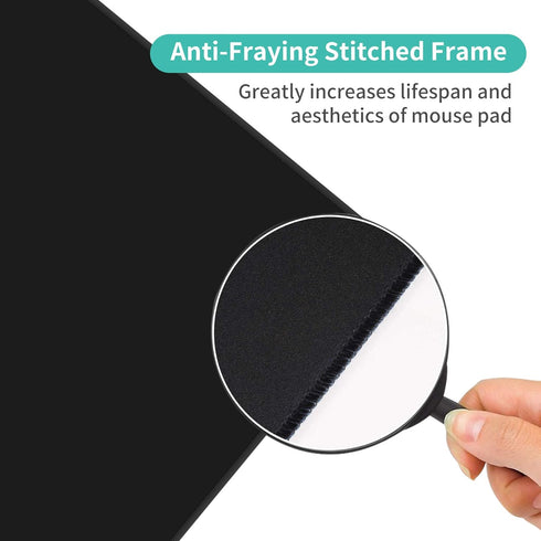 Dynippy Thin Extended Gaming Mouse Pad ?31.5 * 11.8 * 0.08 inch? with Stitched Edges Large, Long XXL Keyboard and Mouse pad Desk Mat for Gaming Of...