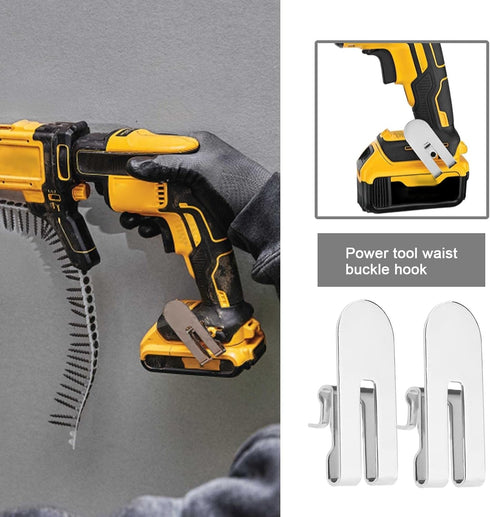 The Lord of the Tools 2PCS Belt Hook Clips Compatible with DeWalt 18V Power Tools DCF620B DCF620D2 DCF620D2-AR DCF620D2-B2 DCF620D2-B3 DCF620D2-BR...