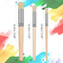 Wooden Stencil Brushes Natural Stencil Bristle Brushes Dome Art Painting Brushes Wood Paint Template Brush for Acrylic Oil Watercolor Art Painting...