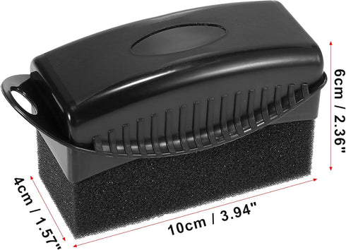 X AUTOHAUX 2X Tire Tyre Wheel Rim Trim Contour Detailing Dressing Shine Applicator Pad Sponge Foam Brush for Car Truck Tires Waxing Polishing Clea...