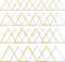 80pcs Triangle Earring Beading Hoops,4Sizes Earring Beading Beading Hoop Connector Links Earring Components Earring Finding for DIY Jewelry Earrin...