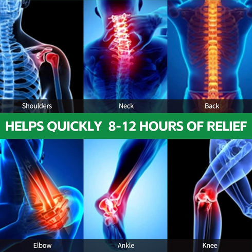 40PCS Knee Patches, Natural Knee Relief Patch, Warming Herbal Patches for Knee Ache, Long Lasting Reduction of Joint Uncomfortable...