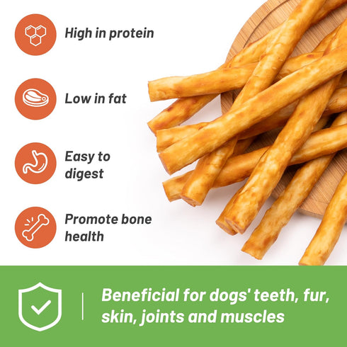 MON2SUN Dog Treats, 5 Inch Chicken Wrapped Collagen Sticks, Teeth Cleaning Collagen Dog Chews for Small Dogs, Healthy Dog Snacks, 10.58oz (40 Coun...