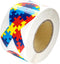 250 Autism Ribbon Shaped Stickers for Autism/Asperger's Awareness - Perfect for Events, Support Groups, Fundraisers and More!...