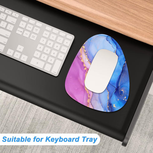 Rimilak Small Mouse Pad 6 x 7 Inch, Irregular Mini Mouse Pad with Non-Slip Rubber Base, Waterproof Compact Mouse Mat for Laptop Computer Wireless ...