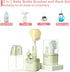 Travel Baby Bottle Brush ?6 in 1 Portable Nursing Bottle Brush Set with Silicone Bottle Brush,Drying Drain Pole,Nipple Brush,Straw Brush and Stora...
