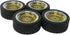 4PCS 65mm RC Rally Car Rubber Tires and Plastic Plating Wheel Rims Set 12mm Hex for 1/10 RC On-Road Rally Drift Racing Car for HSP Tamiya Sakura H...