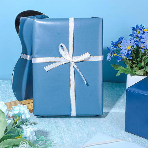 Whaline Dusty Blue Wrapping Paper - Not Roll - 4 Colors Gradient Blue Gift Wrap Paper Folded Flat Colorful DIY Craft Art Paper for Wedding Birthda...