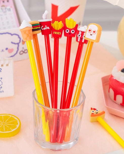 40 Pcs Cute Food Gel Ink Pens Fun Kawaii Pens Hamburger Writing Pens 0.5 mm Black Ink Cool Pens Novelty Fun Pens for Kids School Office Home Suppl...