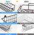 Spice Rack Organizer Wall Mount, Spice Organization Storage Shelf for Cabinet Door, 2 Packs Wall Spice Rack Saving Space for Kitchen, Black...