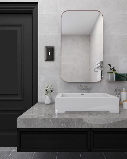 DEWENWILS Decorative Light Switch Cover, Metal Toggle Light Switch Wall Plates, Aged Bronze Outlet Covers for Home, Office...