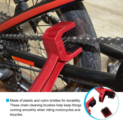 2 PCS Bike or Motorcycle Chain Washer, Motorcycle Chain Gear Scrubber Dirt Remover Washing Tool, Universal Mountain Bike Crankset Cleaning Brush, ...