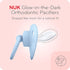 NUK Orthodontic Pacifiers, Girl, 0-6 Months, 2-Pack...