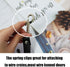 Dog Kennel Fan Hanging Utility Straps for Ryobi P3320 Fan Holder, Waterproof Dog Crate Fan Strap with Swivel Spring Clips Suitable for any Kennel,...