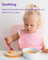 Baby First Spoons Set, Pre-Spoon Feeding Utensil for Kids Aged 6+ Months, Baby Led Weaning (BLW) Teething Spoon-Self Feeding, Silicone Toddler Foo...