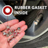 Dsycar 12 Pack Tire Valve Stem Caps, Premium Metal Brass Valve Stem Caps with Rubber Gasket, Universal Tire Valve Dust Proof Covers for Cars, Truc...