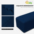 Easy-Going Stretch Ottoman Cover Folding Storage Stool Furniture Protector Soft Rectangle slipcover with Elastic Bottom(Ottoman Large,Navy)...