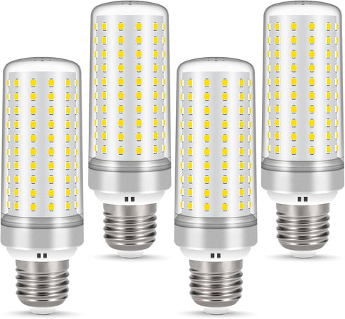 E26 LED Bulbs, 30W LED Light Bulbs Equivalent 250W, 4000K Warm White Light, AC 85-265V, E26 Light Bulbs (4 Pack)...