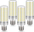E26 LED Bulbs, 30W LED Light Bulbs Equivalent 250W, 4000K Warm White Light, AC 85-265V, E26 Light Bulbs (4 Pack)...