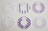 6 Baby Girl Nursery C134 Clothing Size Closet Dividers Purple Theme...