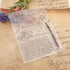 Flowers Mail Clear Stamps for Card Making Vintage Letter Transparent Silicone Stamp DIY Scrapbooking Supplies Embossing Paper Card Album...