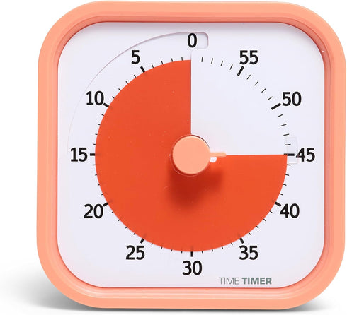 TIME TIMER Home MOD - 60 Minute Kids Visual Timer Home Edition - For Homeschool Supplies Study Tool, Timer for Kids Desk, Office Desk and Meetings...