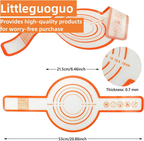 Silicone Bread Sling, Silicone Baking Mat for Dutch Oven Non-stick Baking Mat With Extra Long Handles Reusable Non-Stick Baking MatSuit...