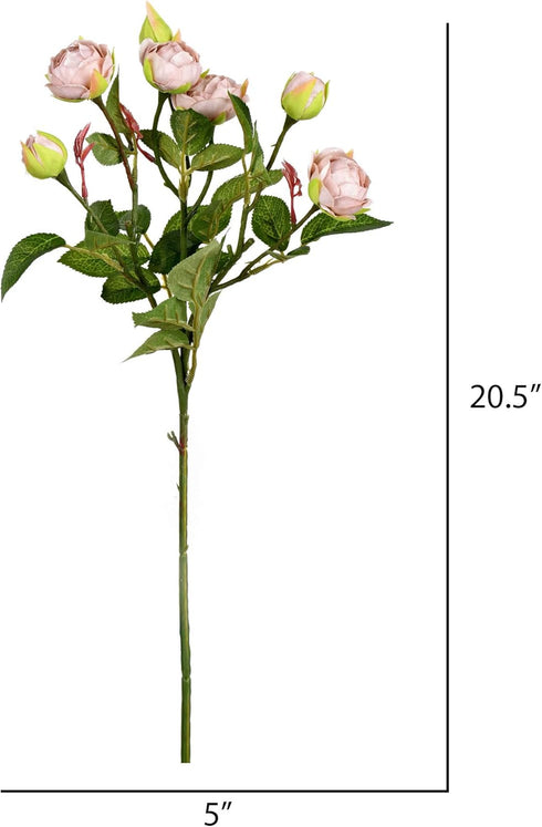 Vickerman 20.5'' Artificial Tea Rose Spray. Includes 3 Sprays per Pack....