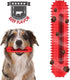 petizer Dog Squeaky Toys for Aggressive Chewers, Tough Toothbrush Dog Chew Toy, Nearly Indestructible Rubber Toys for Pet Training, Teeth Cleaning...