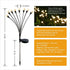 Solar Garden Lights 1 Pack 8 Led flower bed lights- Beautiful and Decorative Outdoor Patio Decor with Swaying Fairy Lights - Ground Solar Lights f...