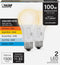 Feit Electric A19 LED Light Bulb, 100W Equivalent, Non-Dimmable, 5CCT, E26 Medium Base, 90 CRI, 1500 Lumens, Standard Light Bulb with Switch on Bu...