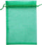 50 Pieces 5x7 inches Gift Wrap Bags Green, Organza Sheer Fabric,Drawstring Classy Present Bags for Baby Shower Favor,Candy,Christmas Favour,Sample...