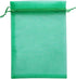 50 Pieces 5x7 inches Gift Wrap Bags Green, Organza Sheer Fabric,Drawstring Classy Present Bags for Baby Shower Favor,Candy,Christmas Favour,Sample...
