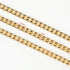 YOUBEIYEE 33 Feet Gold Cuban Link Chain for Men and Women Necklace DIY Gold Plated Aluminum Jewelry Chains Bulk with Jump Rings and Lobster Clasps...