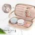 Travel Makeup Bag, Large Double Layer Make Up Cosmetic Bag for Women, Wide-open Pouch Organizer Bag for Girls, Roomy Makeup Travel Bags (Beige)...