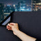 Static Cling Total Blackout Window Film 100% UV Blocking Window Darkening Film Black Opaque Privacy Window Tint Removable Plastic Glass Covering (...
