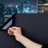 Static Cling Total Blackout Window Film 100% UV Blocking Window Darkening Film Black Opaque Privacy Window Tint Removable Plastic Glass Covering (...