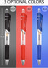 Erianthe Classic Black/Blue/Red Gel Pens,0.5mm Metal Tip Retractable Ballpoint Gel Pen, 12 Black/Blue/Red Ink Pens,Comfortable Grips,Smooth Writin...