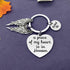 Vadaka Memorial Jewelry Gift Husband Memorial Keychain A Piece of My Heart is in Heaven Husband Keyring Sympathy Jewelry Remembrance Sympathy Gift...
