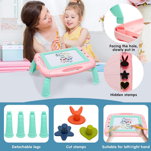Toys for 1-2 Year Old Girls,Magnetic Drawing Board Toddler Toys for Girls Boys,Erasable Doodle Board Kids Toys,Birthday Gifts for 1 2 3 Year Old G...