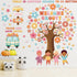 115Pcs Groovy Classroom Tree Bulletin Board Decorations Set Motivational Welcome Accents Tree Wall Bulletin Decor Boho Daisy Owls Cut-Outs for Bac...