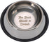 Funny The Boss Needs a Drink Engraved Stainless Steel Dog Bowl - Pet Food Dish Feeding for Dogs - Dog Water Dish - Durable Heavy Duty Pet Doglover...