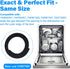 APPLIANCEMATES 154827601 Dishwasher Door Seal&809006501 Lower Seal&154701001 Splash Shield kit Compatible with Frigidaire, Kenmore Replace 154211801,AP4338941,PS2203346, AP5690109