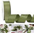 HUIHUANG 1-1/2 inch Double Face Satin Ribbon, Polyester Moss Green Ribbon 50 Yards Per Roll for Gift Wrapping Bows Making Floral Bouquet Wedding I...